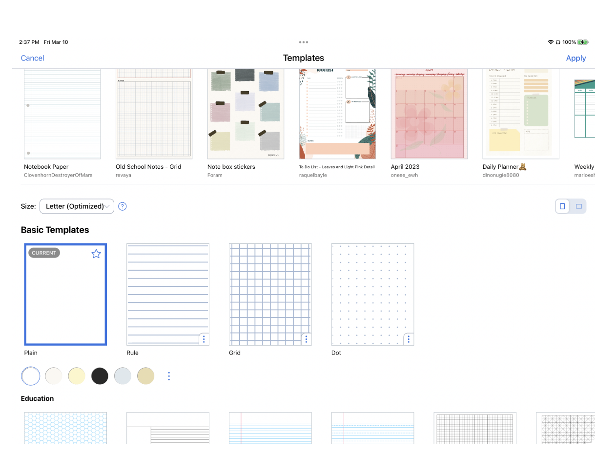 Page 3 - Free and customizable space templates